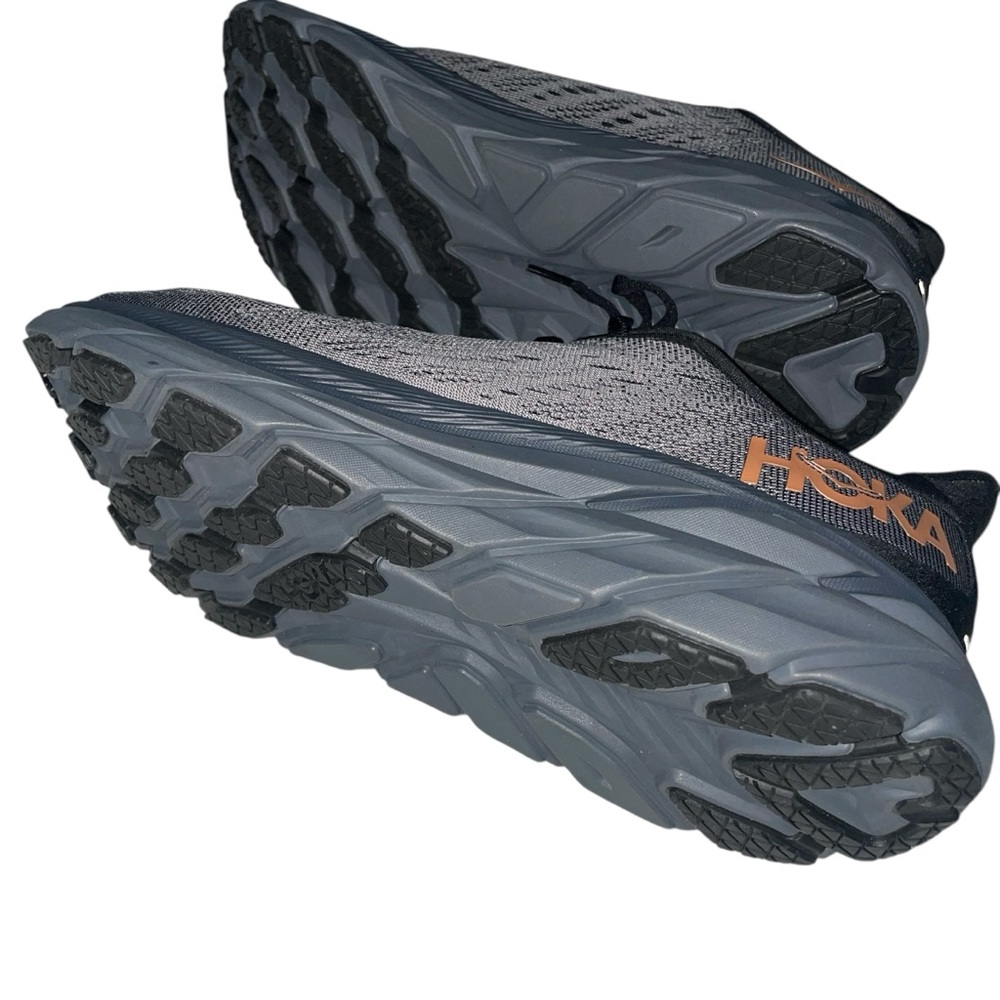 HOKA Clifton 8 Women's Gray Black Running Shoes Size 10B - Picture 5 of 10